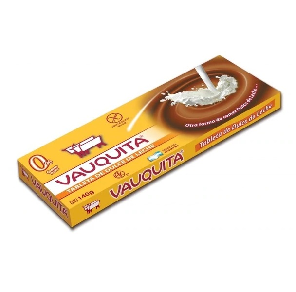 Vauquita Tableta de Dulce de Leche Grande, 140 g / 4.94 oz