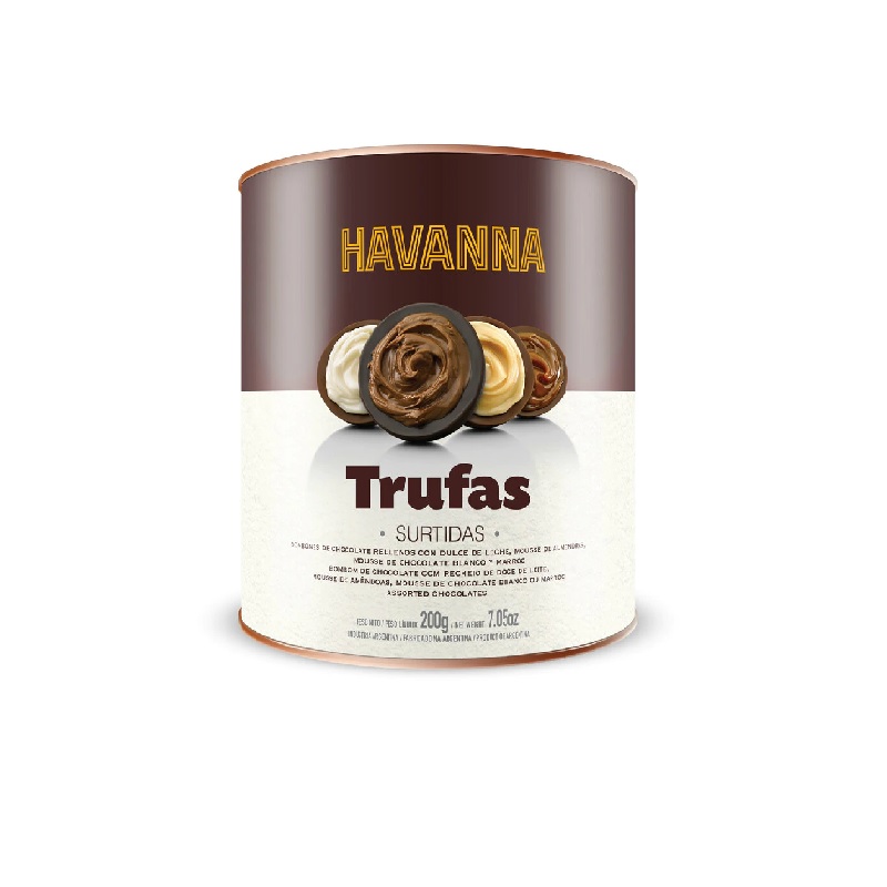 Havanna Trufas De Chocolate Rellenas con Dulce De Leche, Mousse de Almendras, Mousse de Chocolate Blanco y Marroc, 200 g / 7.05 oz