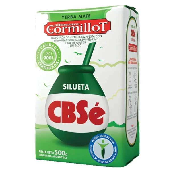 CBSé Yerba Mate Silueta Cormillot Slimming, 500 g / 1.1 lb