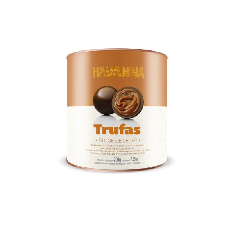 Havanna Trufas De Chocolate Rellenas con Dulce De Leche, 200 g / 7.05 oz