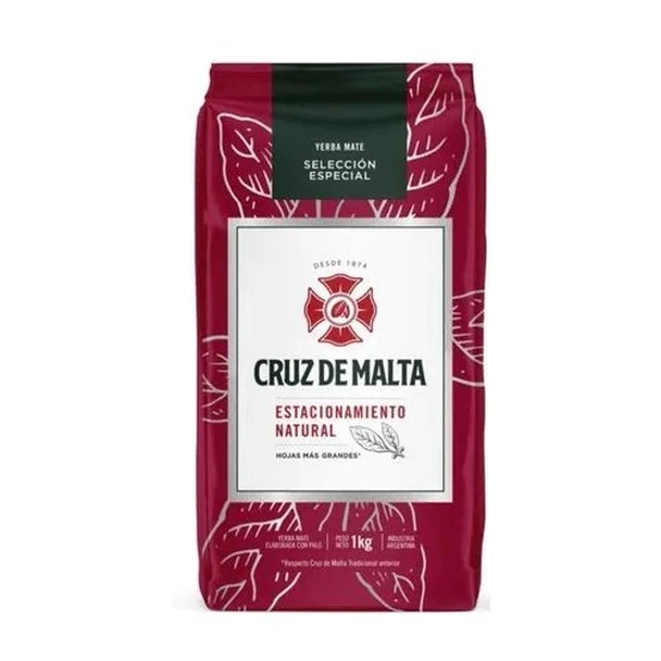 Cruz de Malta Yerba Mate Wide Leaf Special Selection, 1 kg / 2.2 lb