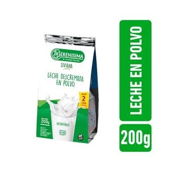 La Serenísima Leche Descremada en Polvo Verde (200 gr).