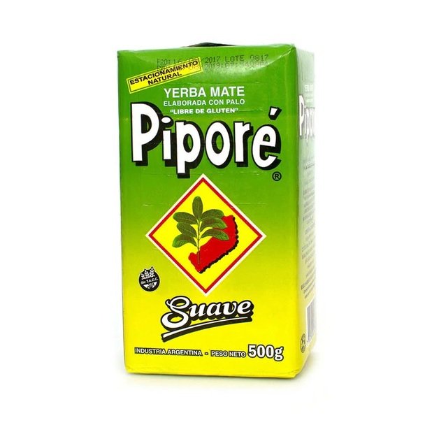 Piporé Yerba Mate Con Palo Unsmoked Low Powder Suave (500 g / 1.1 lb)