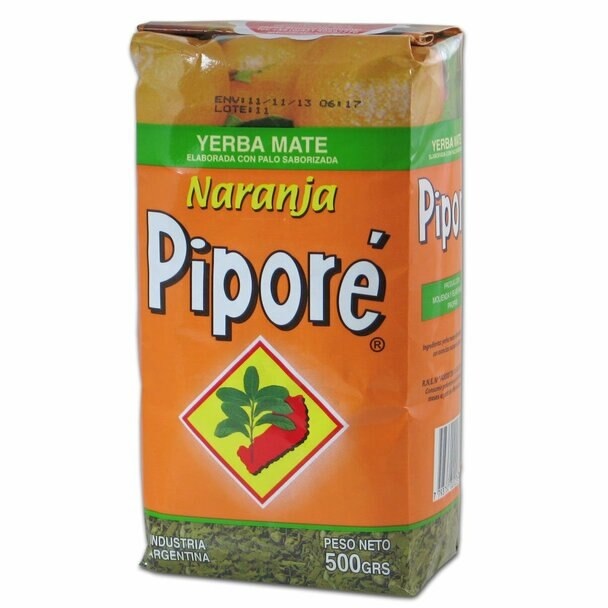 Piporé Yerba Mate Saborizada Naranja Orange Flavored (500 g / 1.1 lb)
