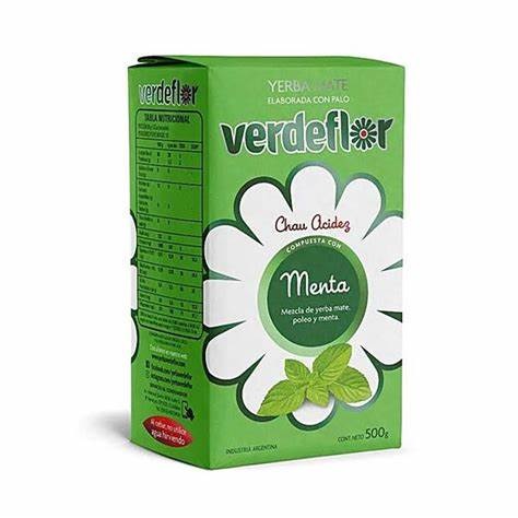 Verdeflor Yerba Mate Mint, 500 g / 1.1 lb