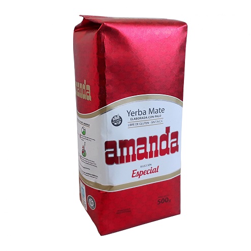 Amanda Yerba Mate Con Palo Unsmoked Especial Special Argentinian Cut (0.5 kg / 1.1 lb)