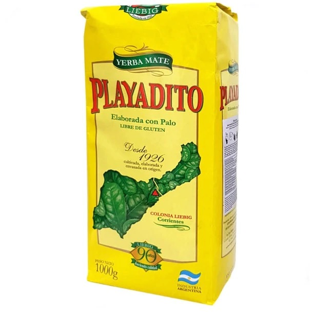 Playadito Yerba Mate Traditional Con Palo from Colonia Liebig - 1 kg / 2.2 lb