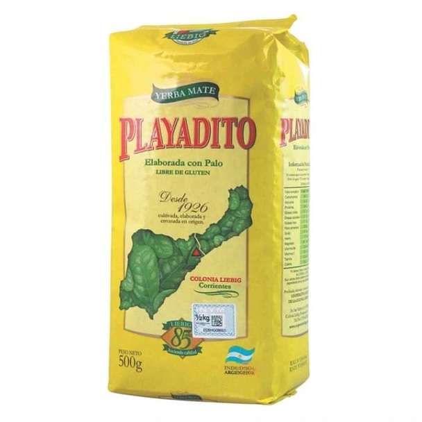 Playadito Yerba Mate Traditional Con Palo from Colonia Liebig (500 g / 1.1 lb)