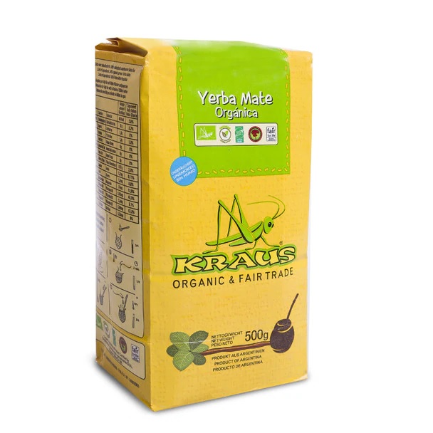 Kraus Organic Yerba Mate (Pack 10 x 500 g / 1.1 lb)