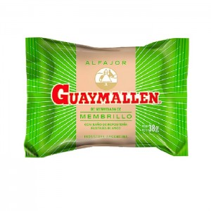 Guaymallen Alfajor de Chocolate Blanco con Membrillo, 38 g / 1.3 oz (pack de 12)
