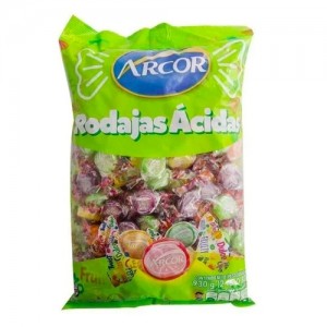 Arcor Caramelos Rodajas Acidas 930 gr.