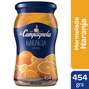 La Campagnola Mermelada de Naranja , 454 g / 1 lb. Frasco de Vidrio