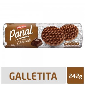 Okebon Galletitas Panal Chocolate 242 g. Pack x 3
