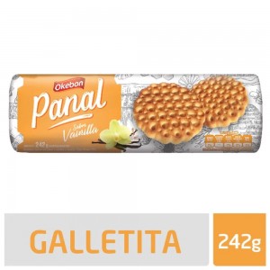 Okebon Galletitas Panal Vainilla 242 g. Pack x 3