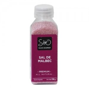 Shio Sal Gourmet de Malbec,  190 Grs.