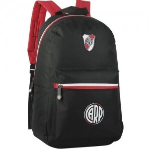 Mochila Deportiva River Plate 100% Polyester - Licencia Oficial, 43 cm x 28 cm x 13