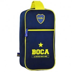 Botinero Boca Juniors Original - 100 % Polyester, 35 cm x 18 cm 14 cm