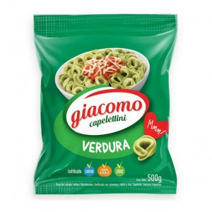 Giacomo Capelettini Verduras Pasta, 500 g / 17.6 oz bolsa