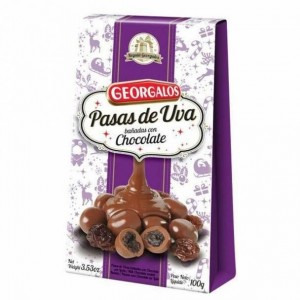 Georgalos Pasas De Uva Bañadas Con Chocolate, 100 g