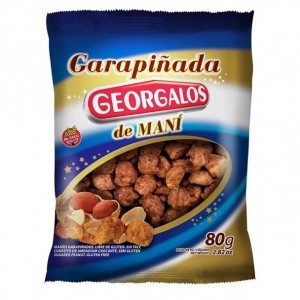 Georgalos Garrapiñada de Maní, 80 g (pack of 3)
