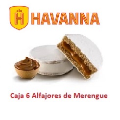 Havanna Alfajor de Merengue Italiano con Dulce de Leche (caja de 6)