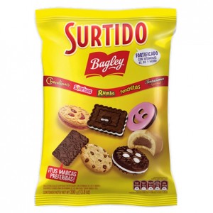 Surtido Bagley Assorted Galletitas Cookies Sonrisas, Chocolinas, Tentaciones, Rumba, Panchitas & Cindor, 390 g / 13.7 oz bag