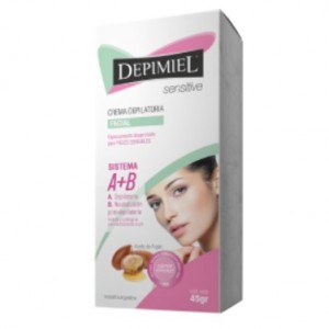 Depimiel Crema Depilatoria para Rostro - Piel Sensible, 45 g