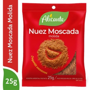 Alicante Nuez Moscada Molida, 25 g (pack de 3)