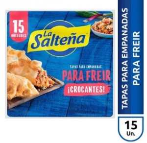 La Salteña Tapa De Empanadas Crocantes Para Freir, 15 tapas x 6 packs (90 tapas)