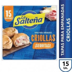La Salteña Tapa De Empanadas Criollas Horno, 6 packs x 15 tapas (90 tapas)