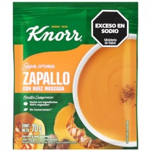 Knorr Sopa Crema Zapallo, 70 g (pack of 3)
