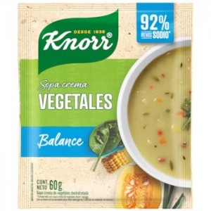 Knorr Sopa Crema Vegetales Balance, 60 g (pack of 3)
