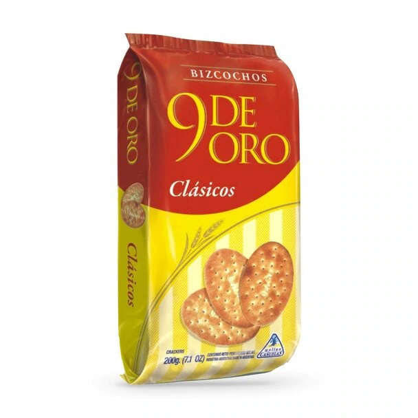 9 de Oro Clasico Classic Biscuits Traditional Bizcochos, 200 g / 7.1 oz (pack of 3)